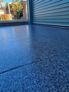 Close up shed epoxy